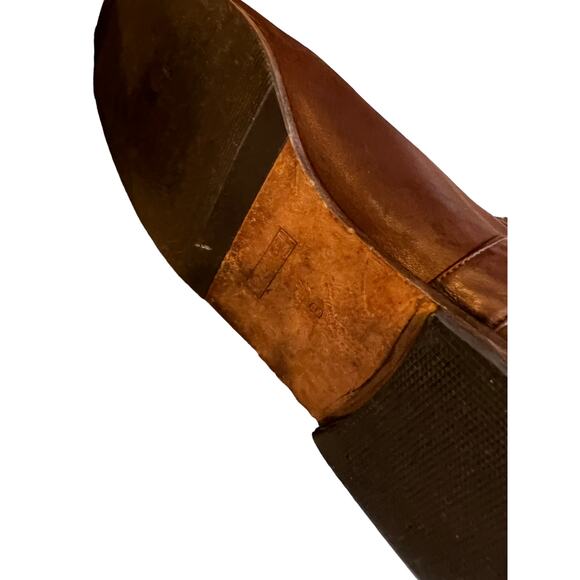 Gucci Leather Slouchy Flat Ankle Boots Brown 8 - Picture 13 of 15